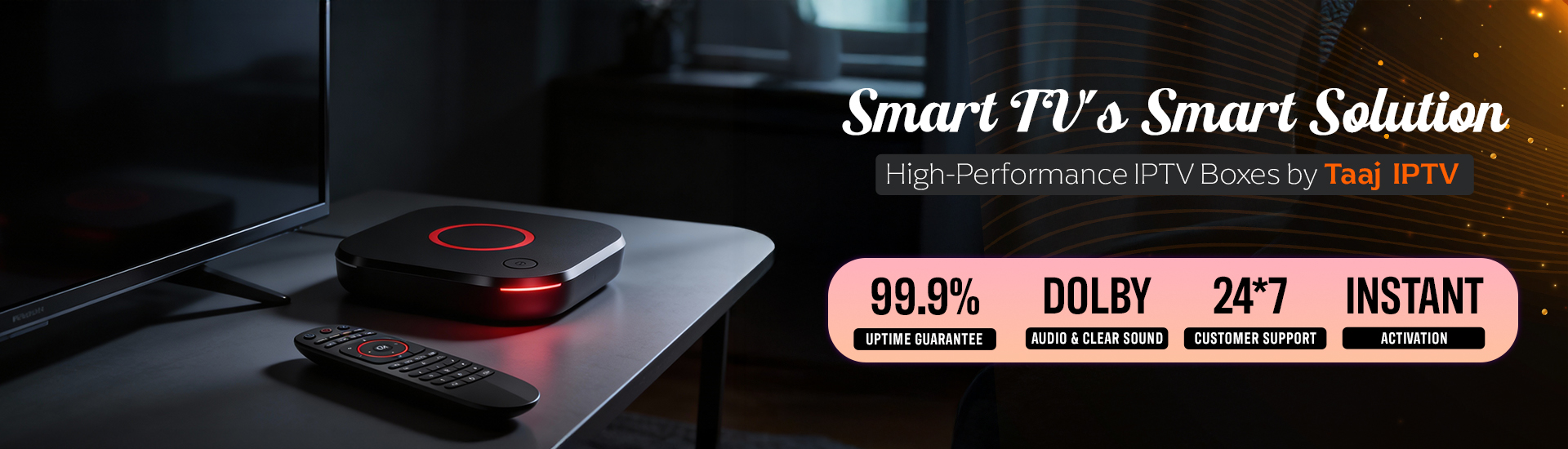 TAAJ IPTV SETUP BOX BANNER